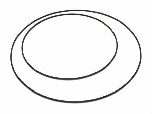 Metalen ring zwart 20 cm