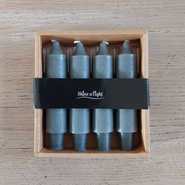 Tafelkaars Arcadian donkergrijs 3 x 3 x 15 cm