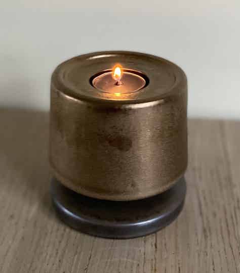 Kandelaar Tatum koperkleurig 11,5 cm