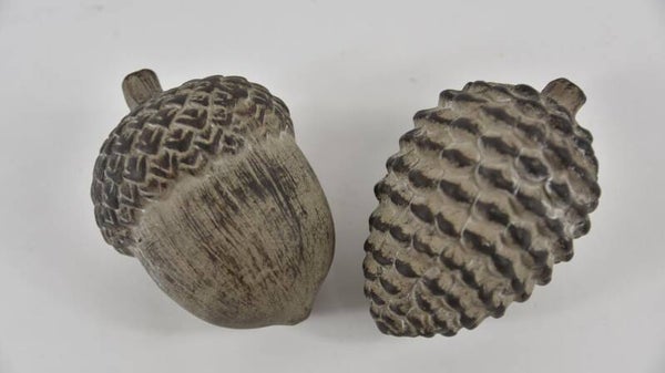 Eikel / dennenappel aardewerk ca. 13 x 10 x 10 cm