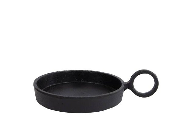 Kandelaar Finn metaal zwart 8,5 x 12 x 3 cm