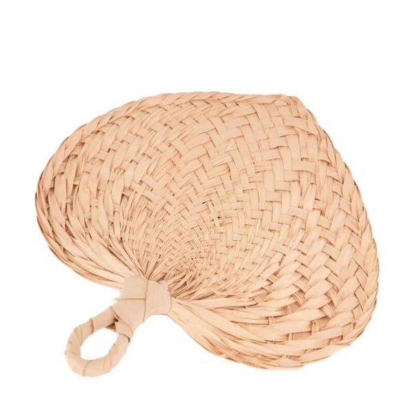 Handfan Buri 27 x 27 cm naturel