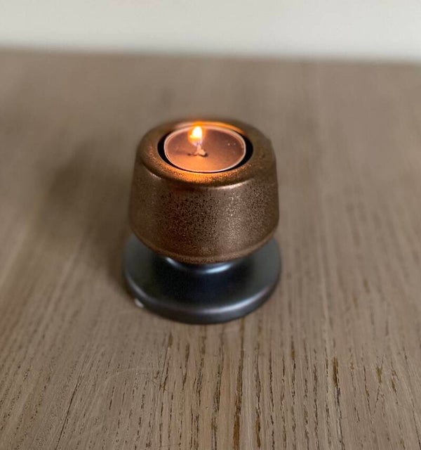 Kandelaar Tatum koperkleurig 8,5 cm