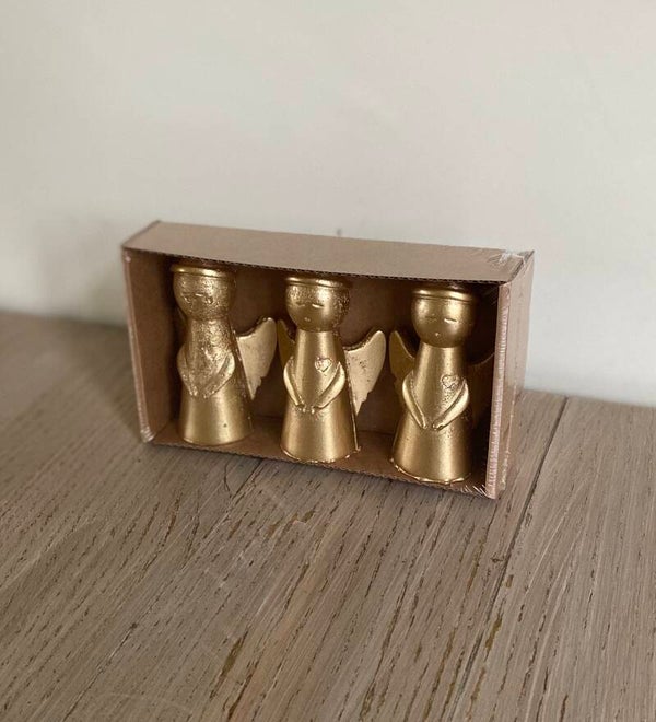 Sculpture Engel XS Gold set à 3