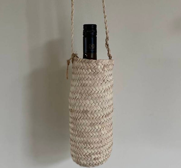 Hangmand riet voor fles