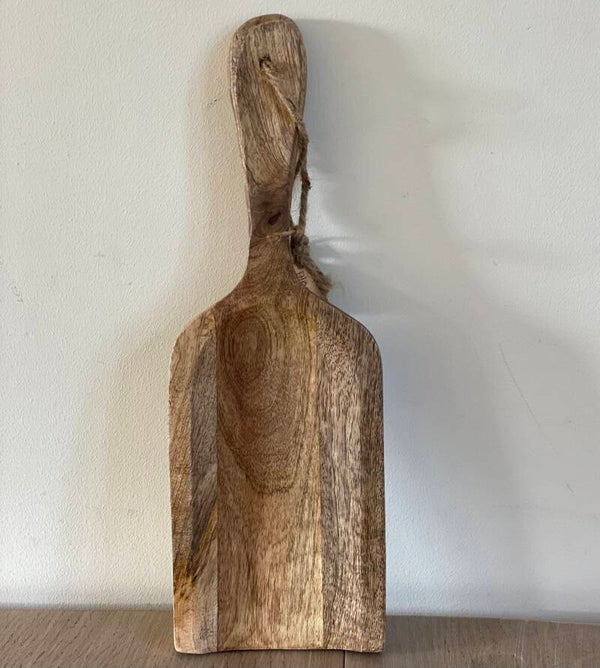 Plateau lepel mangohout naturel klein