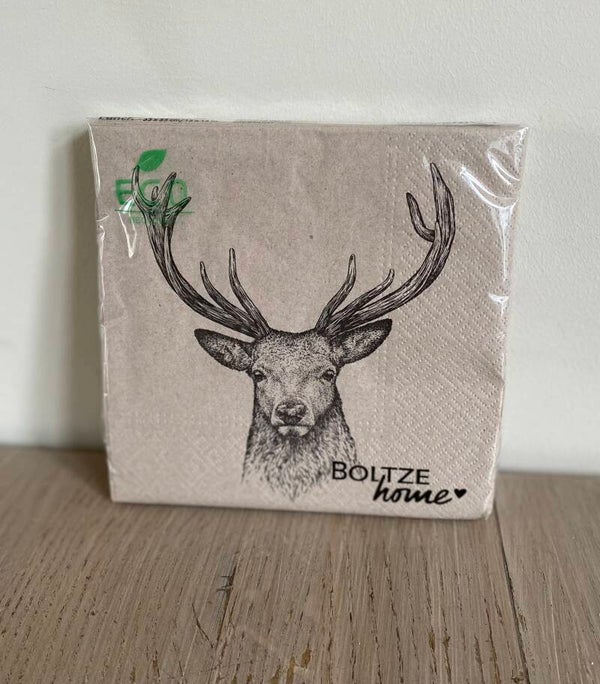 Bolze Home Eco servet Rendier  17 x 17 cm