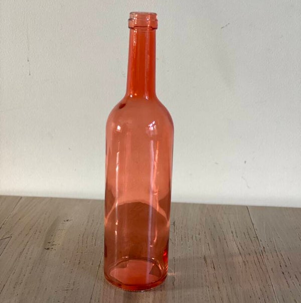 Bottle glas Mixed Brown dia 7,5 x 30 cm orange
