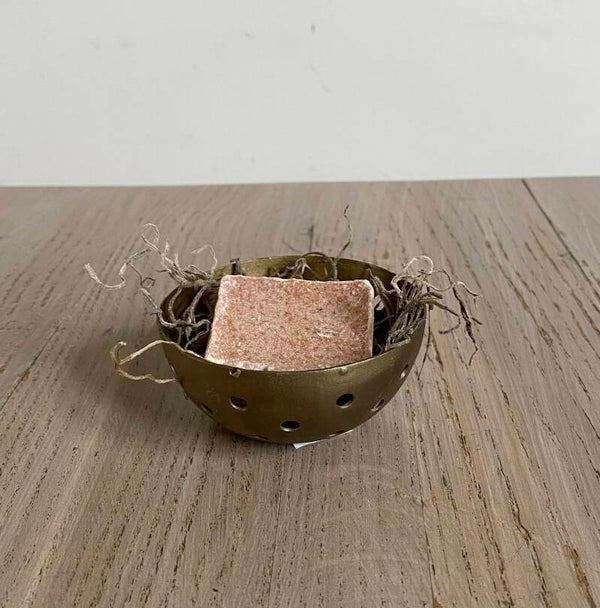 Schaaltje cirkel goud dia 7,5 x  3,5 cm