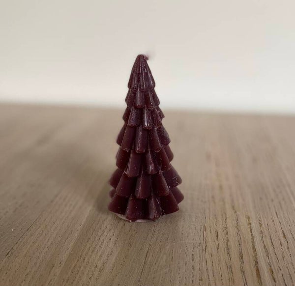 Kerstboom kaars XS Coffee 6,3 x 12 cm