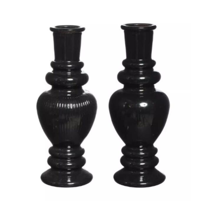 Kandelaar Venice L zwart dia 5,7 x 15,5 cm