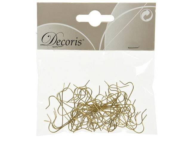 Kerstboomhaakjes goud 50 stuks