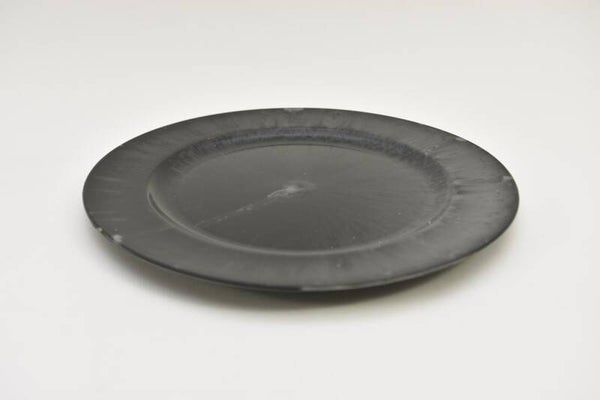 Plat bord rond grijs 25 cm