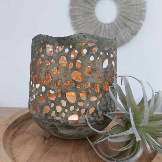 Theelichthouder Antoinet L 12 x 14 x 15 cm