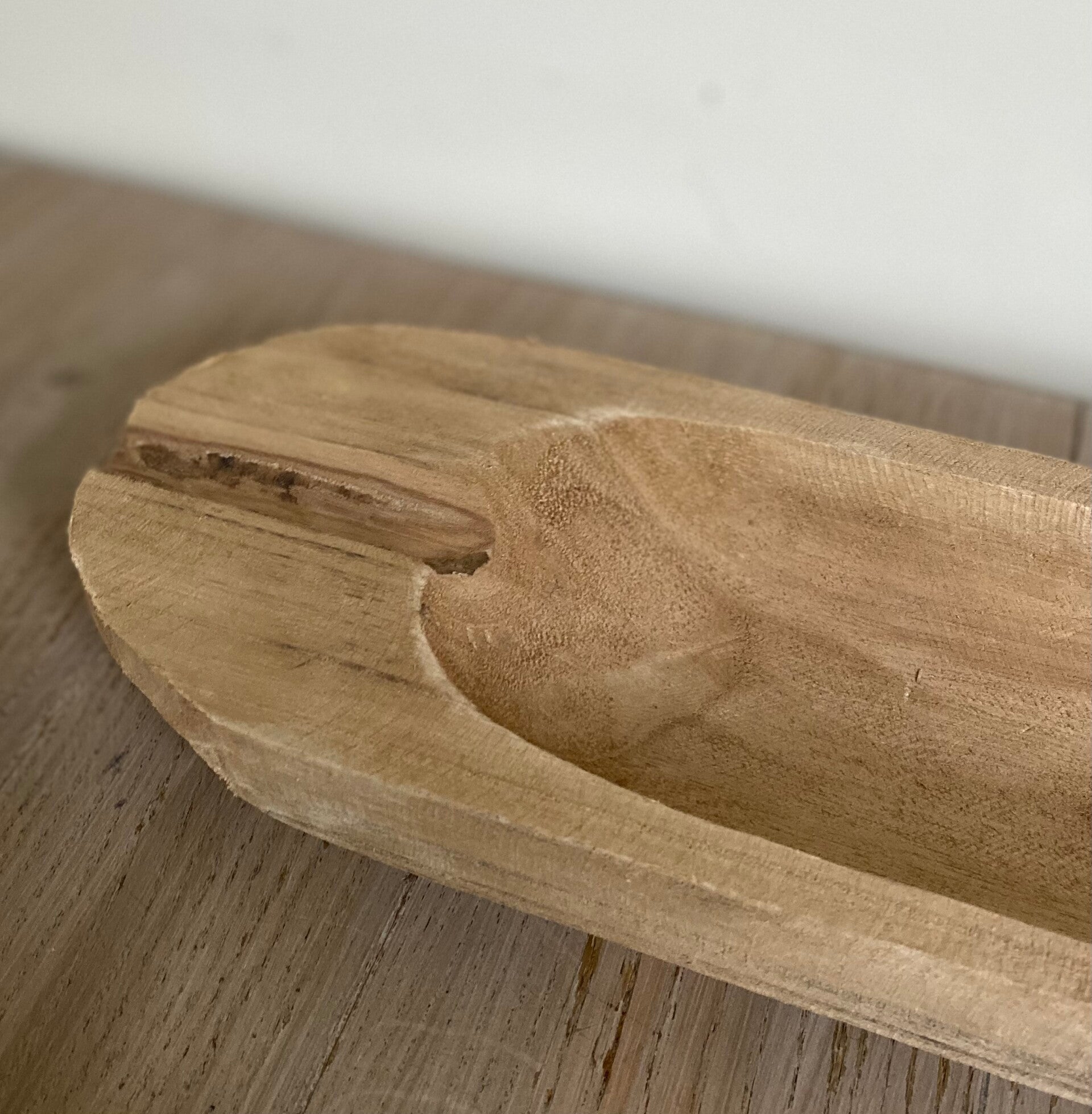 Schaal Marmora hout 12 x 4 x 60 cm