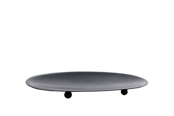 Onderbord / schaal Timoty S zwart 16 x 13 x 2 cm