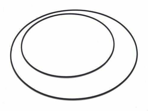 Metalen ring zwart 20 cm