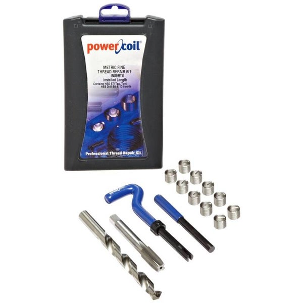 Powercoil Kit de reparación de roscas (con 10 insertos de repuesto)