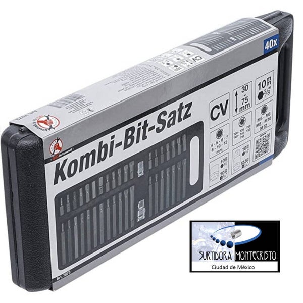 Juego de puntas Torx, Allen y bristol