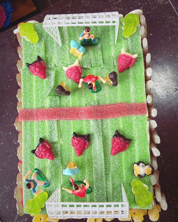 snoeptaart voetbalplein