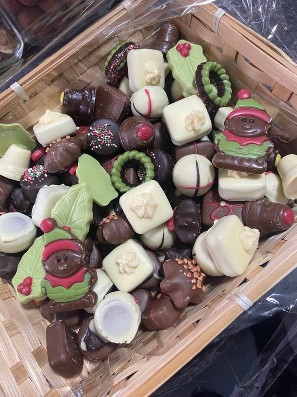 assortiment kerstpralines