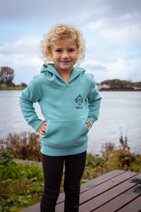 Komt Goed Basic Kids Hoodie Groen
