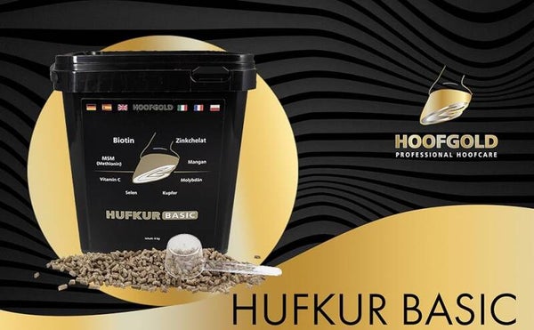 Hufkur Pferd Basic Biotin und Zink, für Haut Fell Huf & Immunsystem, Zusatzfutter für Pferde, Ergänzungsfuttermittel fördert Hufwachstum, Futter gegen Strahlfäule, Hufrehe - 4 kg