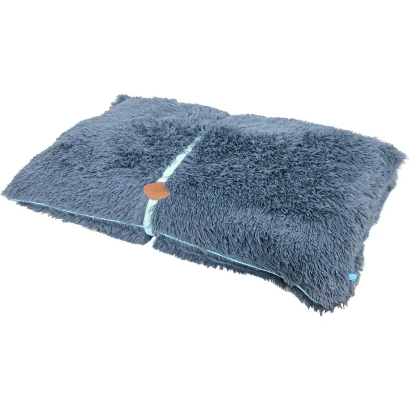 Lief! hondenkussen Supersoft boys grijs/blauw - 76x47cm