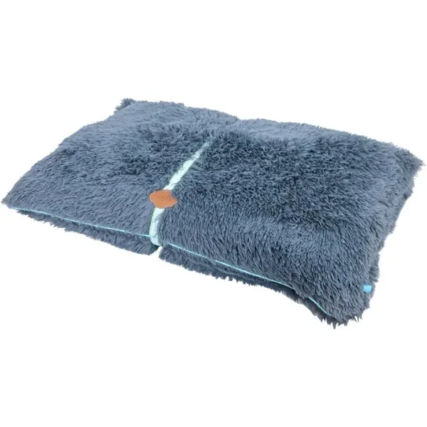 Lief! hondenkussen Supersoft boys grijs/blauw - 88x55cm