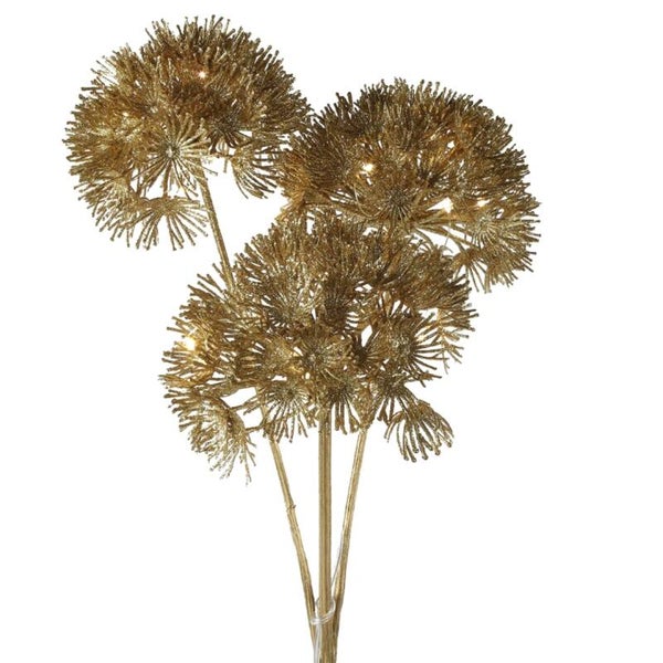 Heracleum led kunsttak ,Goud 3 schermen.