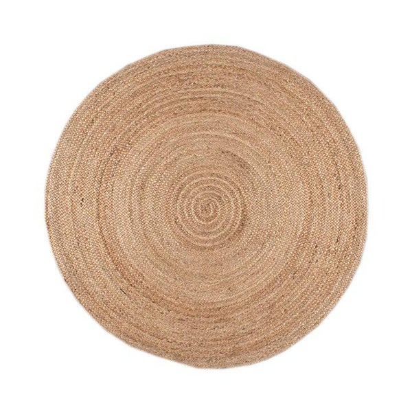 Natuurlijke Rond Fair Jute Vloerkleed - 200cm