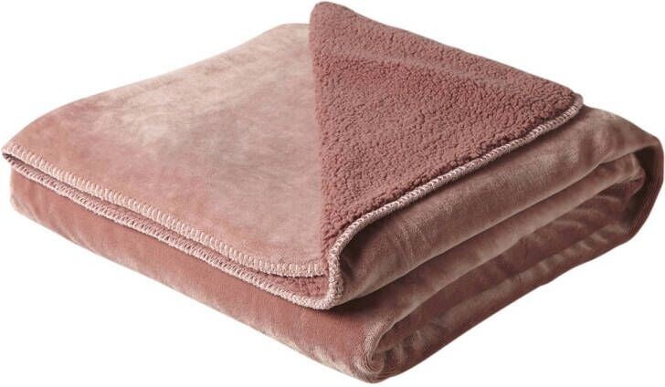 Nous Living plaid Bidar roze - 150x200cm