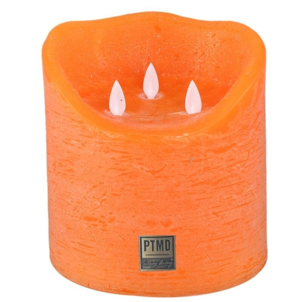 PTMD LED stompkaars op batterij XXL – Oranje  – 15 x 15 cm