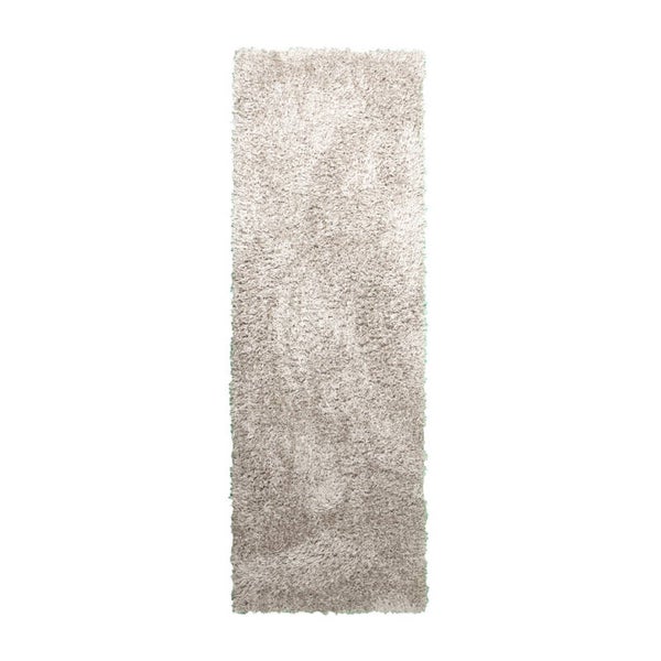 Vloerkleed Shaggy Blaze Beige/Grijs – 80x300 cm