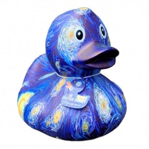 Dutch Ducky decoratieve badeend – Sterrennacht XL Vincent van Gogh