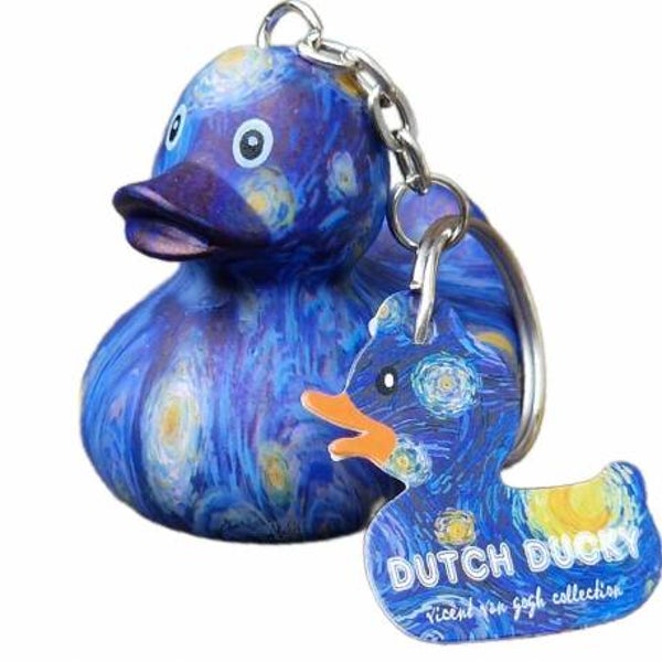 Dutch Ducky sleutelhanger/badeend – Vincent van Gogh