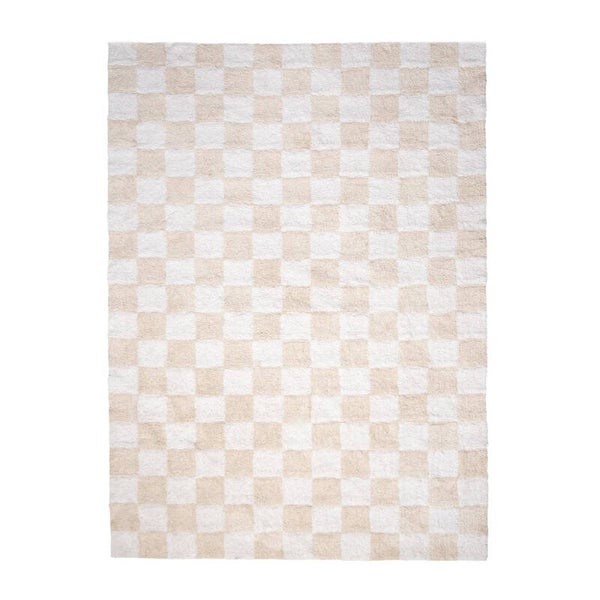 FRAAI vloerkleed Gambit Crème/Wit – 200 × 290 cm - incl. Antislip mat