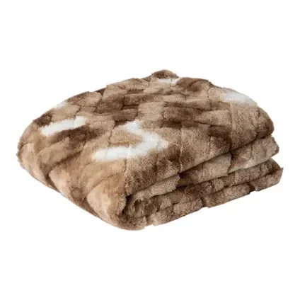 PTMD Geraldine Plaid Bruin – 140 x 170 cm