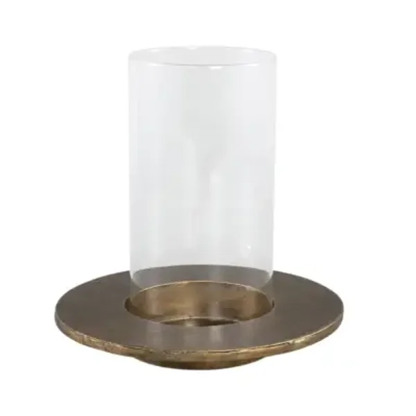 PTMD Vinder Windlicht met Gouden Rand – Elegant & Tijdloos