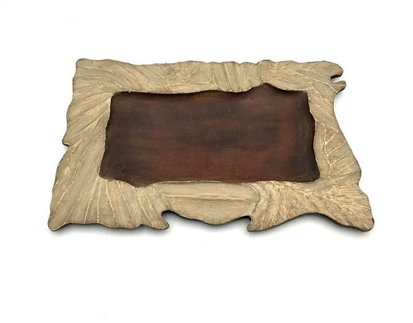 PTMD Houten Dienblad Crème/bruin