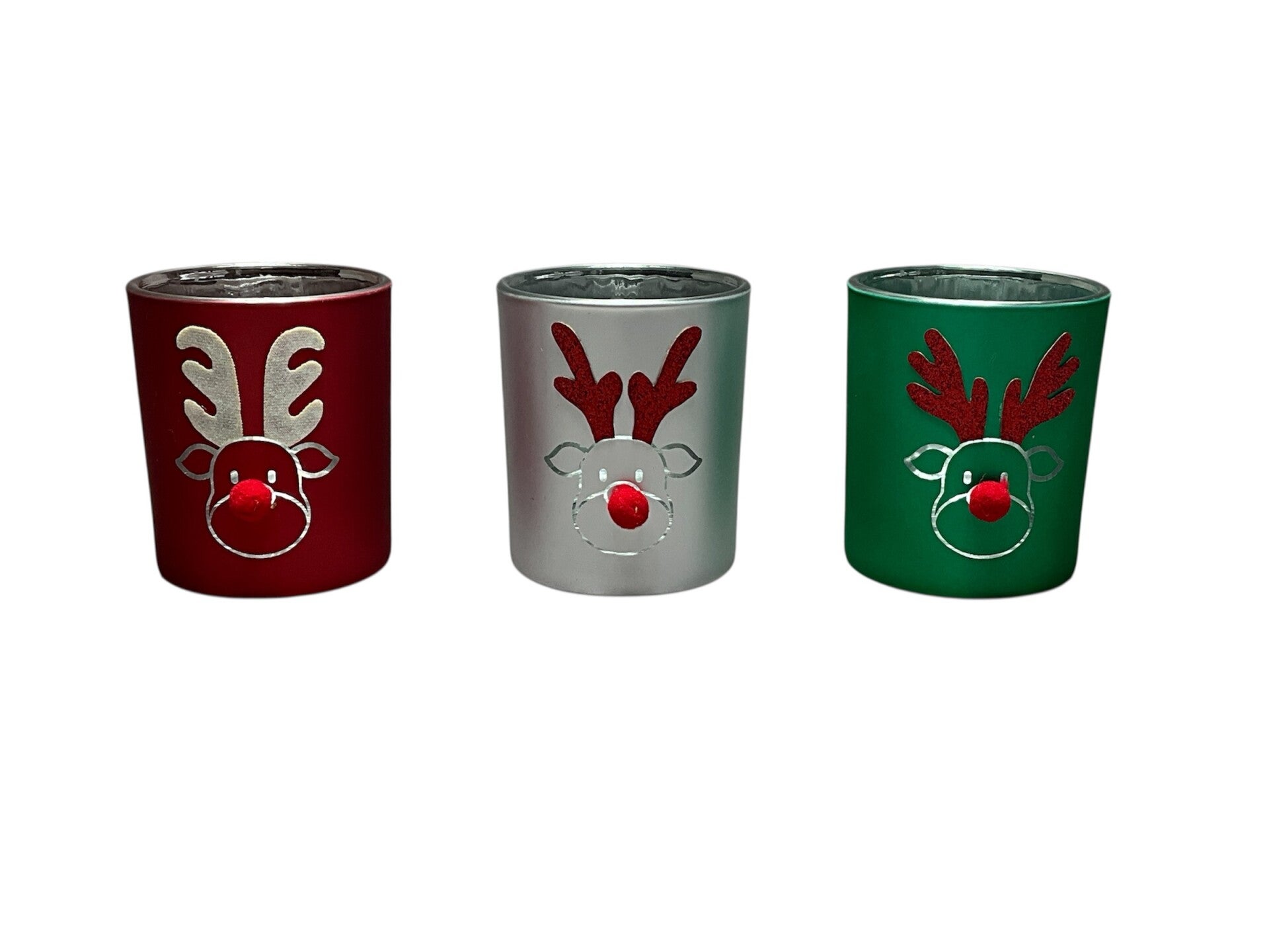 Rendier Waxinelichthouders! Set van 3