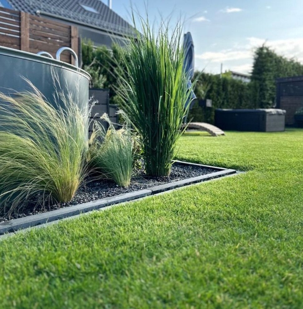 plantations avec bordures dans un jardin