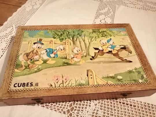 Ancienne boîte de cubes puzzle Garnier
