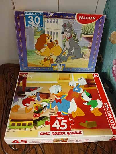 Anciens puzzles Disney (Lot de 2)