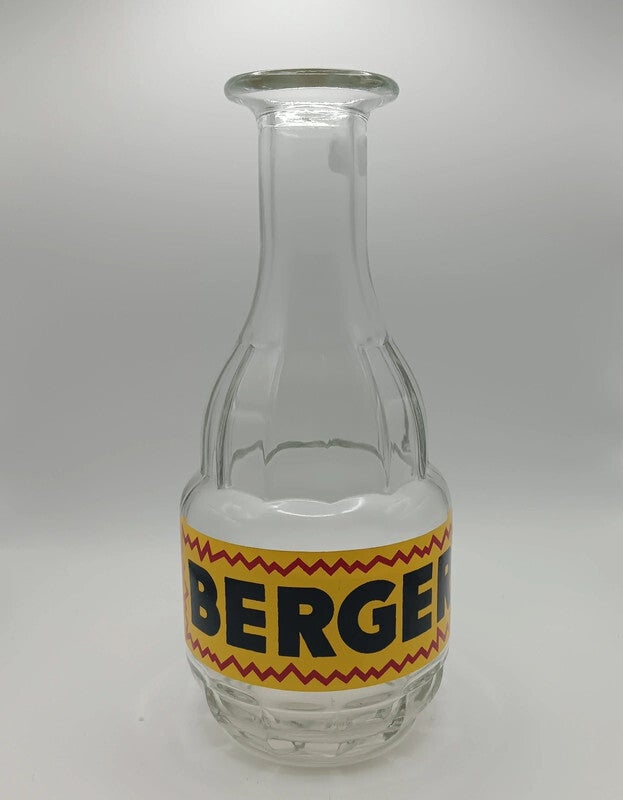 Très jolie ancienne carafe publicitaire Berger