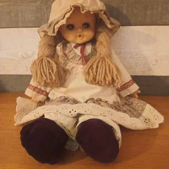 Poupée ancienne en chiffon année 1960-70