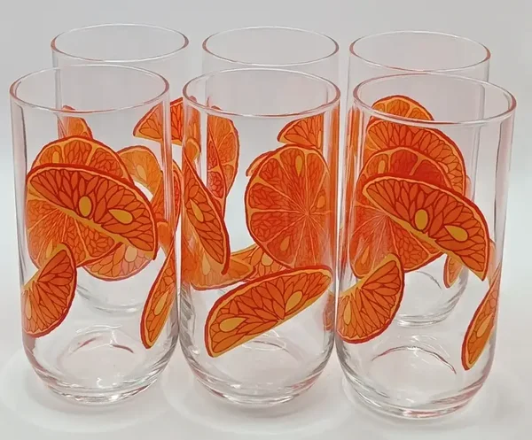 Verres à orangeade vintage