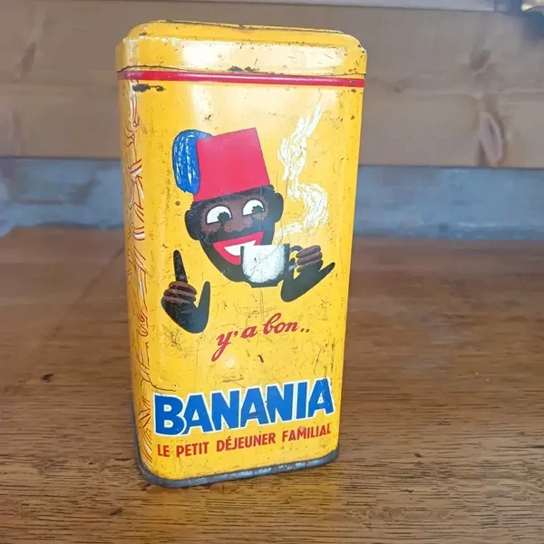 Très jolie boîte publicitaire vintage Banania
