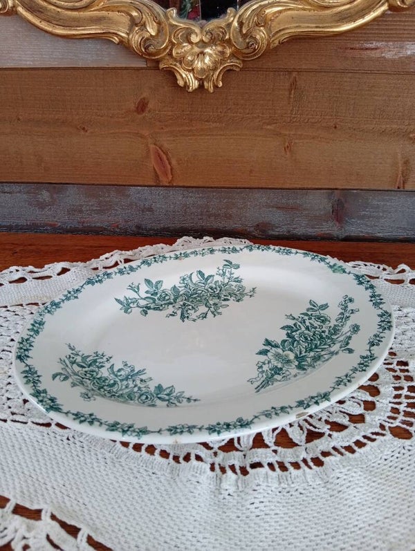🌿Très joli plat ovale ancien
