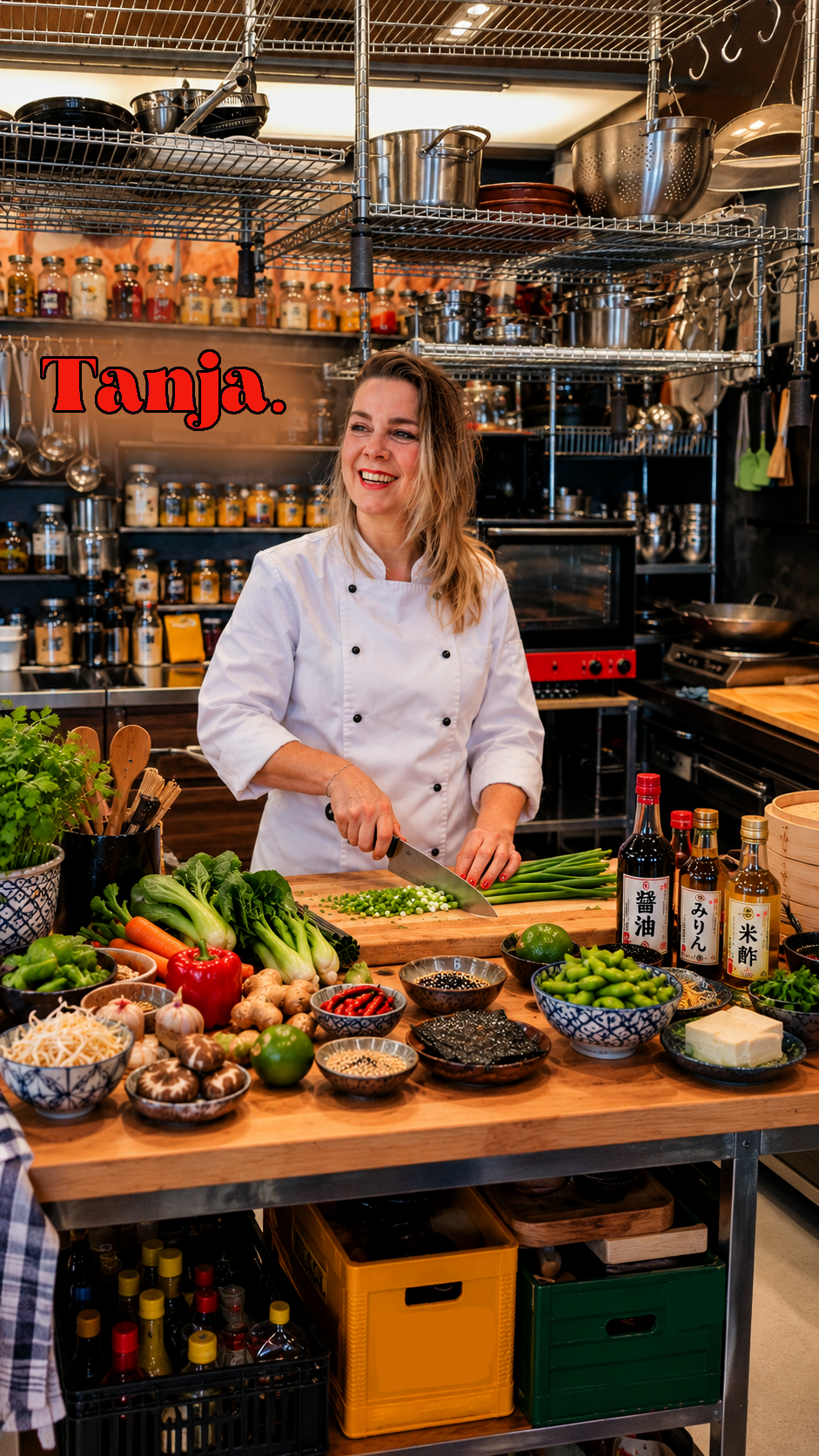 Tanja Tuinstra in de keuken 